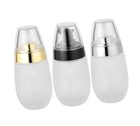 HONMEET Lot de 3 flacons de rangement de maquillage rechargeables de 50 ml avec pompe et portable pour shampoing après-shampoing sûr et rangement