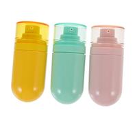 HONMEET Lot De 3 Flacons De Toilette De Voyage De 30 Ml Compressibles En Abs À Vide Inversé Pour Produits De Toilette Shampoing Lotion Anti-fuite