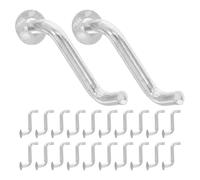 HONMEET Lot de 30 Goupilles à Ressort en Acier Galvanisé 5x50 Mm, Clips de Sécurité pour Rayonnage à Palettes, Accessoires de Quincaillerie Robustes pour Stockage en Entrepôt Intérieur