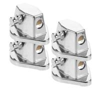 HONMEET Lot de 4 supports de pieds de tom basse en alliage avec vis, fixation pour grosse caisse et, accessoire de pour petites scènes et salles de répétition