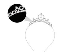 HONMEET Lot De 4 -têtes Couronne De Princesse Pour Femme Coiffure De Mariée En Cristal Décoration De Cheveux