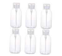 HONMEET Lot de 6 Flacons Presse Démaquillant 500 ML Grand Format Distributeur Liquide Nettoyage Ongles Usage Cosmétique Salle de Bain Outils Maquillage