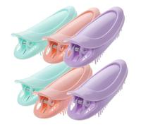 HONMEET Lot De 6 Pinces à Cheveux Volumisantes Petites Sans Traces En Plastique Multicolore Pour Femmes Coiffure Racines Épaississement Salon Maison