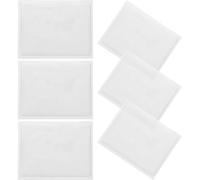 HONMEET Lot de 6 Pochettes Transparentes Autocollantes 13X10 CM Porte-Cartes Réutilisables pour Étiquettes Logistiques Pochettes Pratiques pour Cartes de Visite Protège-Documents