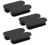 HONMEET Lot de 6 Poignées de Fenêtre Auto-Adhésives sans Perçage en ABS Noir Multi-Usages pour Portes Tiroirs et Armoires Poignée de Traction Ergonomique pour Maison et Bureau