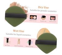 HONMEET Lot De 7 Éponges Double Face Pour Poudre Visage Sec Et Humide, 7 Pièces Medium Souples, Couleur Vert Matcha, Adaptées à Différents Types De Poudres Pour Maquillage Quotidien