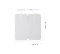 HONMEET Lot de 8 Électrodes de Massage Rectangulaires 5x10 Cm en Tissu Non Tissé, Patchs Portables Autocollants pour Soulagement Musculaire à Domicile, Accessoires de Physiothérapie