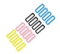 HONMEET Lot Gardiens de Bracelet Silicone Accessoires Antidérapants pour Bracelets de Montre Boucle Sécurisée pour Hommes et Femmes Couleur Noire Bleu Foncé Rose Saumon et Vert Herbe