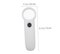 HONMEET Loupe de Lecture Portable avec Lumière LED Loupe Main Multifonction pour Identification et Appréciation Antiquités Légère et Pratique pour Réparation et Lecture