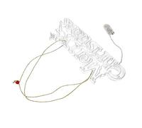 HONMEET Luminaire Suspendu Décoratif De Noël avec Lettres Lumineuses Joyeux Noël Guirlande Lumineuse pour Décoration Intérieure Et Extérieure