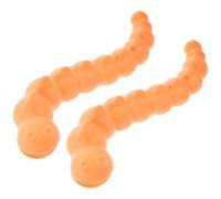 HONMEET Mâcher pour Chien 2pcs en TPR Forme Chenille Orange, Interactif Stimulant pour Chiots et Chiens, Jeu Quotidien
