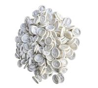 HONMEET Manchons Jetables en Latex Blanc Anti-statique pour Nail Art et Réparation Électronique, Protège-doigts Faciles à Retirer, Lot de 470 Pièces