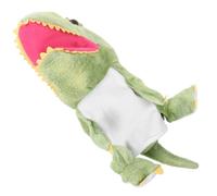 HONMEET Marionnette Dinosaure Main Réaliste Tyrannosaure Vert Peluche pour Garçon Fille Jeu Imitation avec Mâchoire Mobile pour Développement Motricité et Interaction Couleur Aléatoire