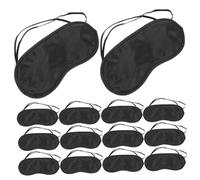 HONMEET Masque de Sommeil en Polyester Soie 16 Pièces, Masque Confort Doux Léger Occultant, Bandeau pour Nuits Paisibles, Voyage, Détente, Sommeil Réparateur, Unisexe
