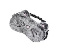 HONMEET Masque Yeux En Peluche Noir Chat, Bandeau Doux En Soie, Bloqueur De Lumière Naturel, Sommeil, Voyage Et Détente, Masque Nuit Femme Et Fille