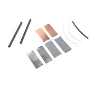 HONMEET Matériel Électrode Bâtonnets en Graphite pour Expériences Chimiques Plaques en Cuivre et Zinc, Fil en Étain et Amélioration Clarté pour Démonstrations Scientifiques