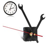 HONMEET Mécanisme D'horloge Mouvement Quartz Précis Silencieux en Plastique Aiguilles pour Réparation de Pendule Murale, Bureau ou École