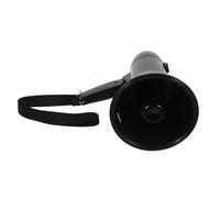 HONMEET Mégaphone Portable à Main avec Enregistrement Amplificateur Vocal pour Sécurité Intervention et Animation Noir Pile Non Incluse
