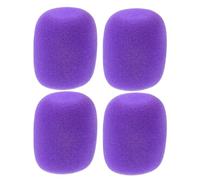 HONMEET Microphone Accessoires Bonnettes en Écume 4pcs, Protection Lavable et Antidérapante, Idéales pour Micro Portable en Scène et Enregistrement