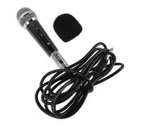 HONMEET Microphone Dynamique Portatif Cordon pour Karaoké et Téléphone | Métal et Plastique, Transmission Vocale Fluide, Liaison Facile, Compact, pour Activités Extérieures, Noir