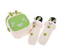 HONMEET Mini Enceinte Karaoké Portable et Design Multi-Usage avec Microphone sans Fil en Métal Connectivité sans Fil pour Garçon et Filles et Adultes pour Fêtes Familiales et Intérieures