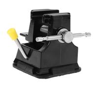 HONMEET Mini Étau D'établi à Ventouse en Métal Noir, Compact et Résistant, Outil de Fixation pour Sculpture Fine et Découpe Ciseau