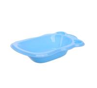 HONMEET Miniature Poupée Plastique Bleue Accessoire Salle de Bain Maison de Poupée Bain Mini pour Garçon Fille Décoration Miniature Ludique