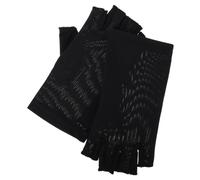 HONMEET Mitaines Anti-UV pour Manucure et Activités Extérieures Protection Solaire Respirante Lavables et Réutilisables Design Demi-doigts pour Conduite Cyclisme et Soins des Ongles