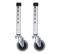 HONMEET Paire de Roues Pivotantes Accessoires de Remplacement Stabilité et Faible Bruit pour Déambulateur en Alliage D'aluminium pour Rollator pour Seniors à Domicile Hôpital
