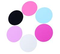 HONMEET Palette de Mélange 6pcs Couleur Aléatoire pour Nail Art en Silicone Surface Lisse et Toucher Confortable, pour Salon de Manucure et Débutants en Nail Art