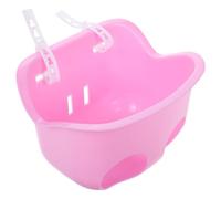 HONMEET Panier à Vélo Garçon et Filles Rose en Fil Plastique Solide Fixation Réglable, Accessoire Léger et Pliable pour Vélo et Trottinette, pour Balades Sécurisées des Garçon et Filles