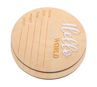 HONMEET Panneau en Bois Annonce Naissance Bébé Prénom Personnalisable 2 Pièces -né Accessoire Photo Naissance Hôpital Décorations pour Baby Shower et Séance Photo