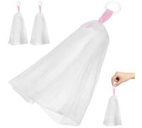 HONMEET Paquet de Rangement pour Savonnette Faciles à Suspendre en Pe Cordon de Serrage, Lot de 3 Pièces Robustes et Solide Rangement Pratique la Salle de Bain