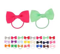 HONMEET Paquets de nœuds pour Chiens 40 unités Nœuds élégants en Toile pour Petits Chiens, Polyvalents pour Races comme Yorkshire, idéaux pour Occasions spéciales et Soins