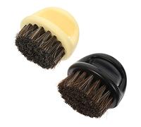 HONMEET Peigne à Barbe Homme 2 Pièces Brosse de Coiffure Multifonctionnelle Nettoyage des Poils Poils de Sanglier pour Salon et Maison
