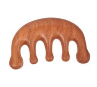 HONMEET Peigne De Massage Bois De Santal à Grosse Dent Outil Manuel Pour Relaxation Et Circulation Sanguine Pour Chevelu Le Cou