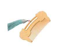 HONMEET Peigne De Sculpté à Main Avec Motif De Verrou Ruyi Design à Dents Fines Pour Soins Cheveux Et Barbe Massage