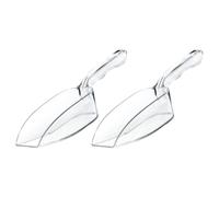 HONMEET Pelles à glace 2Pcs Transparente PC Pour Glaçons Et Farine Poignée Confortable Facile À Nettoyer Pour Cuisine Et Pâtisserie