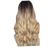 HONMEET Perruque Mi-longue Bouclée Tendance Confortable À Porter Au Quotidien Et Pour Halloween