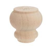 HONMEET Pied de Meuble Rond en Bois Massif pour Canapé et Table, Remplacement Robuste Design Français Élégant pour Salon et Chambre