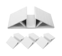 HONMEET Pieds Triangulaires en Plastique Blanc pour Barrières de Sécurité Bébé et Chien, 4pcs, Installation Facile pour Renforcer la Stabilité des Portails