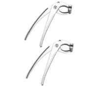 HONMEET Pince À Plat Chaud Acier Inoxydable 2Pcs Clip Brulure Multifonction Pour Plaques De Four Et Pizzas En Cuisine