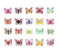 HONMEET Pinces à Cheveux Couleur Aléatoire Papillon Lumineuses Décoration 50 Pièces en Plastique pour Garçon et Filles pour Paquet et Vêtements pour Petites Filles et Nièces