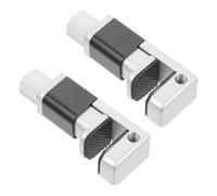 HONMEET Pinces à Écran en Alliage D'aluminium 2 Pièces Clip de Fixation Réglable Tapis Antidérapant pour Réparation D'écran de Téléphone Portable et Tablette, Outil Professionnel