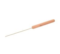 HONMEET Pique-appât, Appâtier Les Appâts, Acier Inoxydable et Bois, Compact et Portable, Appâtage Rapide, Pêche en Mer, Pêche de Loisir