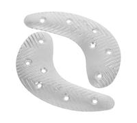 HONMEET Plaques de Réparation Talon Métal Demi-lune avec Vis pour Homme Protège-semelle Robuste pour Chaussures Maintien et Correction Forme Du Talon