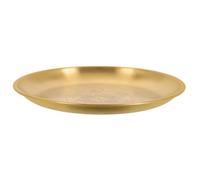 HONMEET Plateau D'autel Bougeoir Unique Pentagramme en Acier Inoxydable Doré 14cm Support pour Bougie Chauffe-Plat pour Contemplation et Décoration Élégante