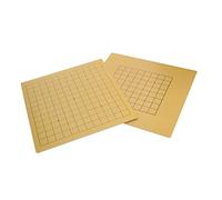 HONMEET Plateau de Go en Bois pour Garçon et Filles 2Pcs Échiquier Éducatif Pliant Jeux de Société Stratégiques Accessoires d'Échecs pour Voyager