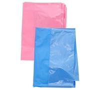 HONMEET Plateau Flottant Gonflable pour Piscine 2 Pièces Bleu 65X45X5 Pouces Bac À Glaçons Et Porte-Boissons Été Fête Piscine