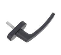 HONMEET Poignée de Fenêtre à Battant en Alliage D'aluminium Gris Mat Manivelle de Fenêtre Robuste de Remplacement Sécurisé pour Ouverture Intérieur et Extérieure Ferrure Coulissante